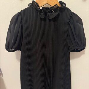 Janie and Jack Pleated Puff Sleeve Dress Size Size 3